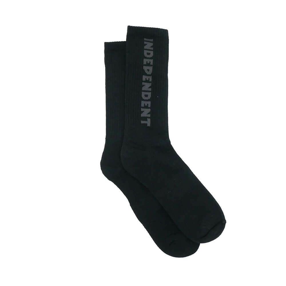  INDEPENDENT SOCKS インディペンデント ソックス 靴下 BASELINE 2 PACK BLACK/CHARCOAL スケートボード スケボー 4