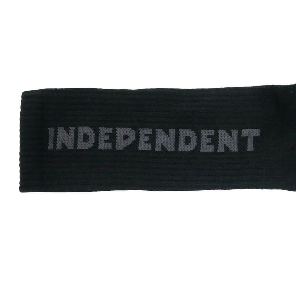  INDEPENDENT SOCKS インディペンデント ソックス 靴下 BASELINE 2 PACK BLACK/CHARCOAL スケートボード スケボー 5