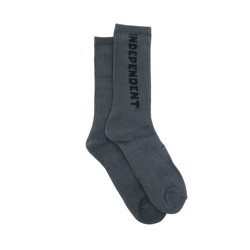  INDEPENDENT SOCKS インディペンデント ソックス 靴下 BASELINE 2 PACK BLACK/CHARCOAL スケートボード スケボー 8