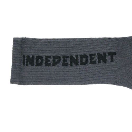  INDEPENDENT SOCKS インディペンデント ソックス 靴下 BASELINE 2 PACK BLACK/CHARCOAL スケートボード スケボー 9