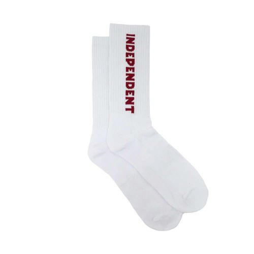  INDEPENDENT SOCKS インディペンデント ソックス 靴下 BASELINE 2 PACK WHITE/NAVY スケートボード スケボー 3