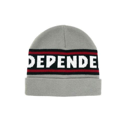  INDEPENDENT KNITCAP インディペンデント ニットキャップ BAR LOGO BEANIE GREY スケートボード スケボー 