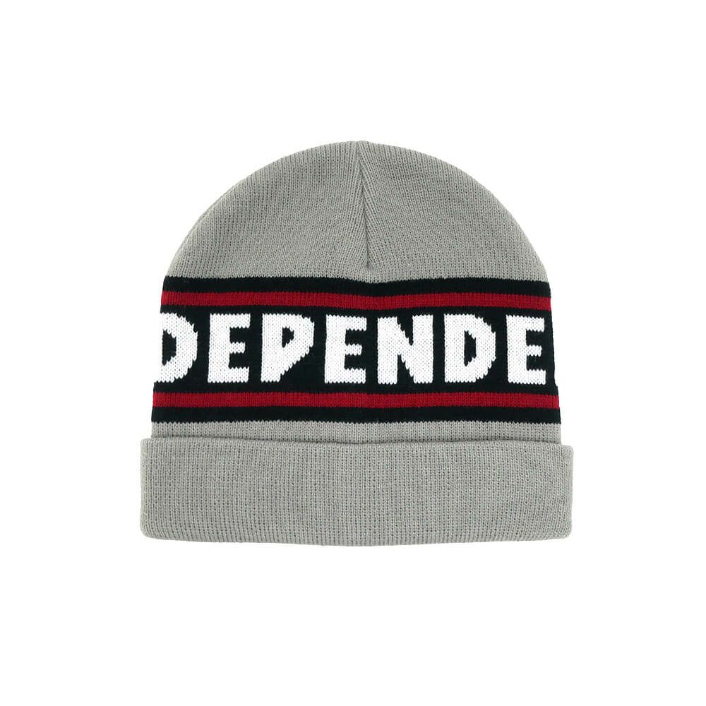  INDEPENDENT KNITCAP インディペンデント ニットキャップ BAR LOGO BEANIE GREY スケートボード スケボー 