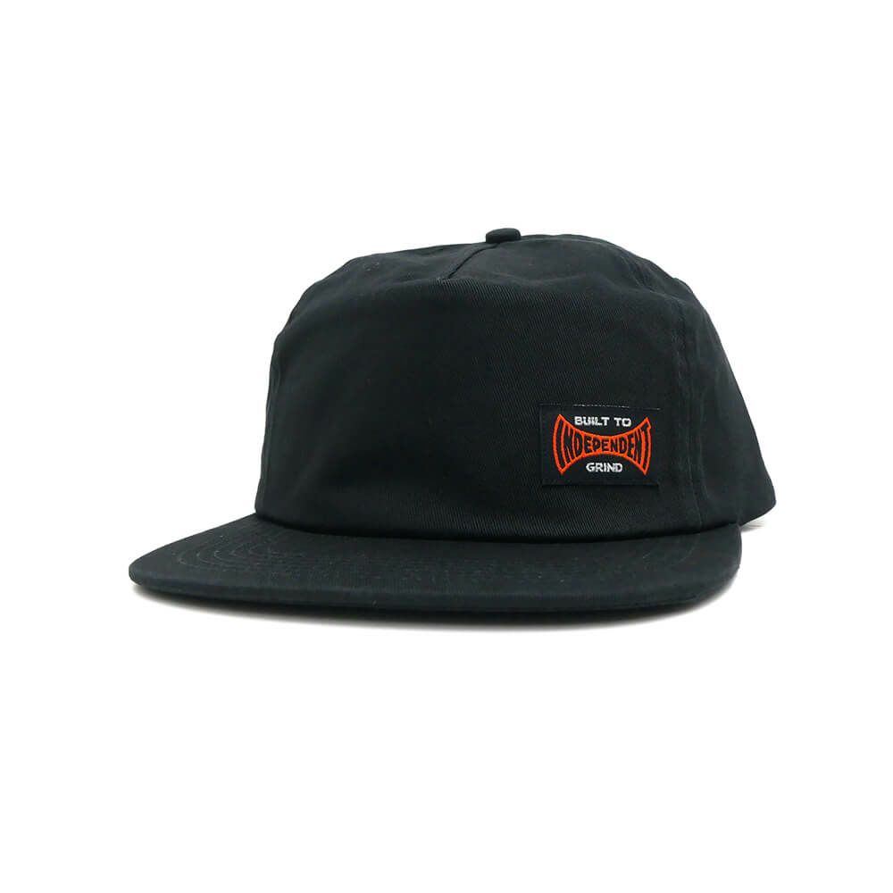  INDEPENDENT CAP インディペンデント キャップ BUILT TO GRIND SNAPBACK BLACK スケートボード スケボー 