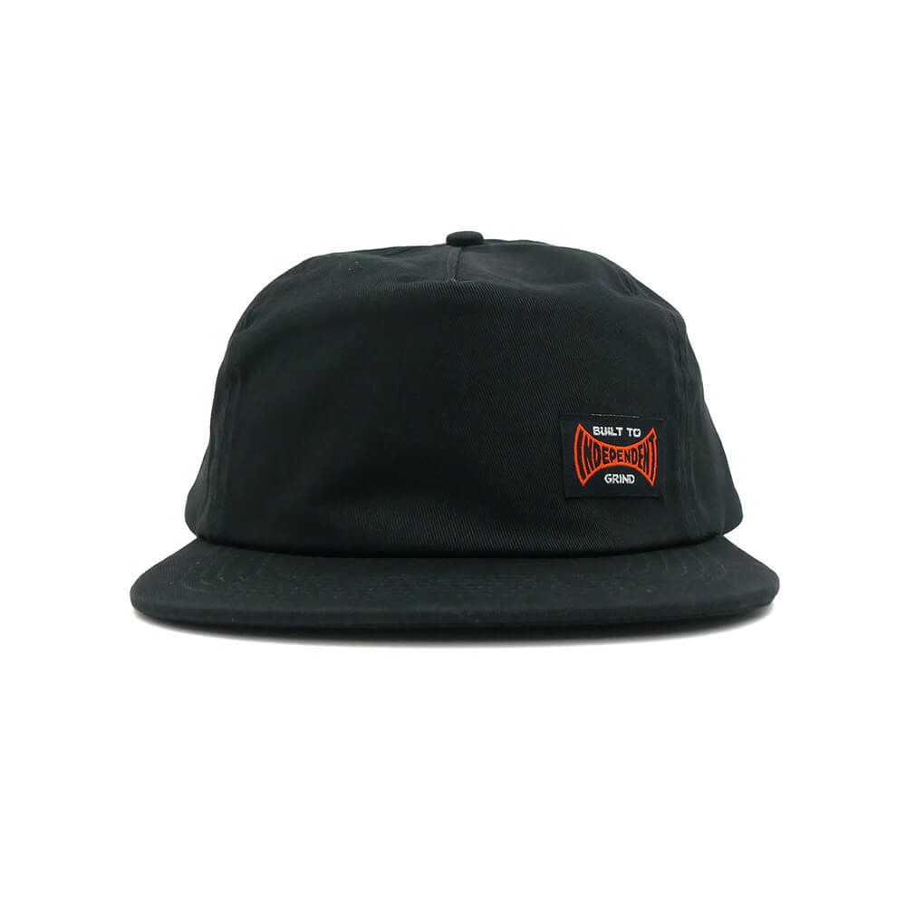  INDEPENDENT CAP インディペンデント キャップ BUILT TO GRIND SNAPBACK BLACK スケートボード スケボー 1