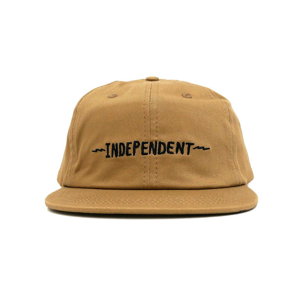  INDEPENDENT CAP インディペンデント キャップ BRATRUD NOTEBOOK SNAPBACK KHAKI スケートボード スケボー 1