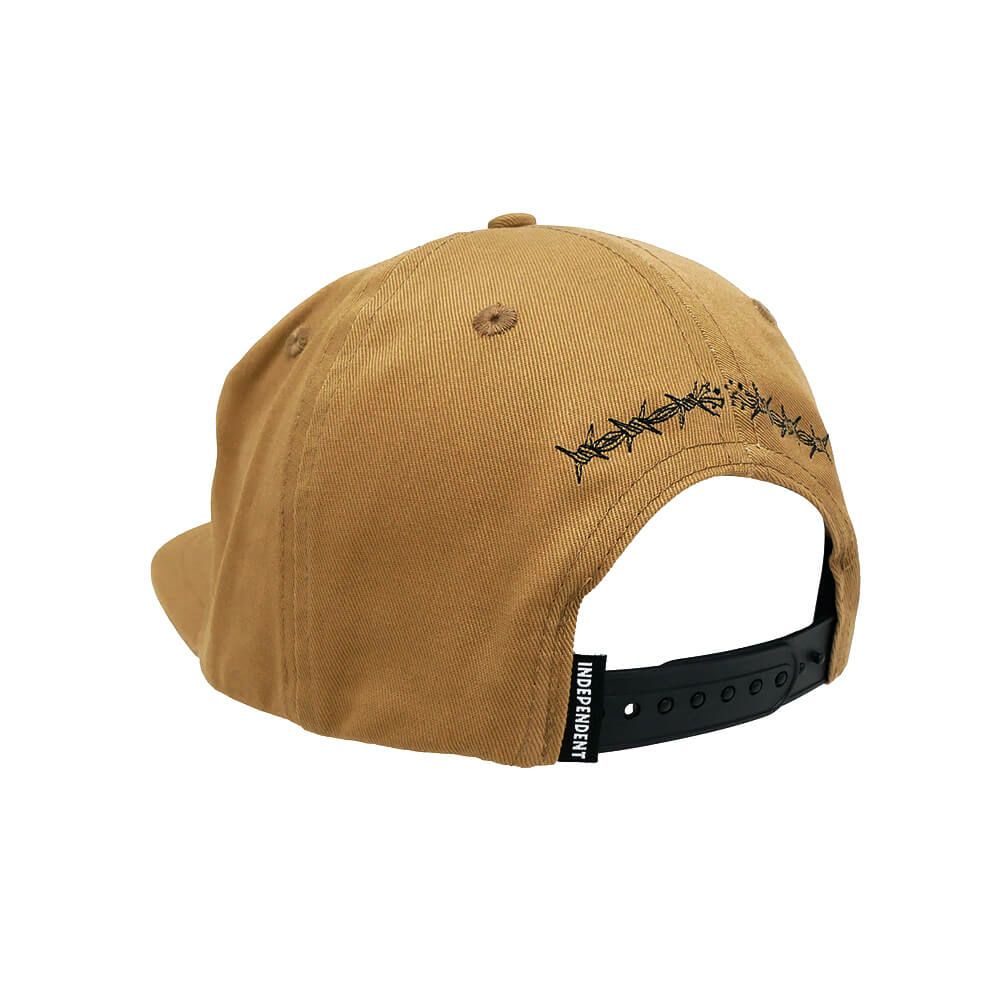  INDEPENDENT CAP インディペンデント キャップ BRATRUD NOTEBOOK SNAPBACK KHAKI スケートボード スケボー 2