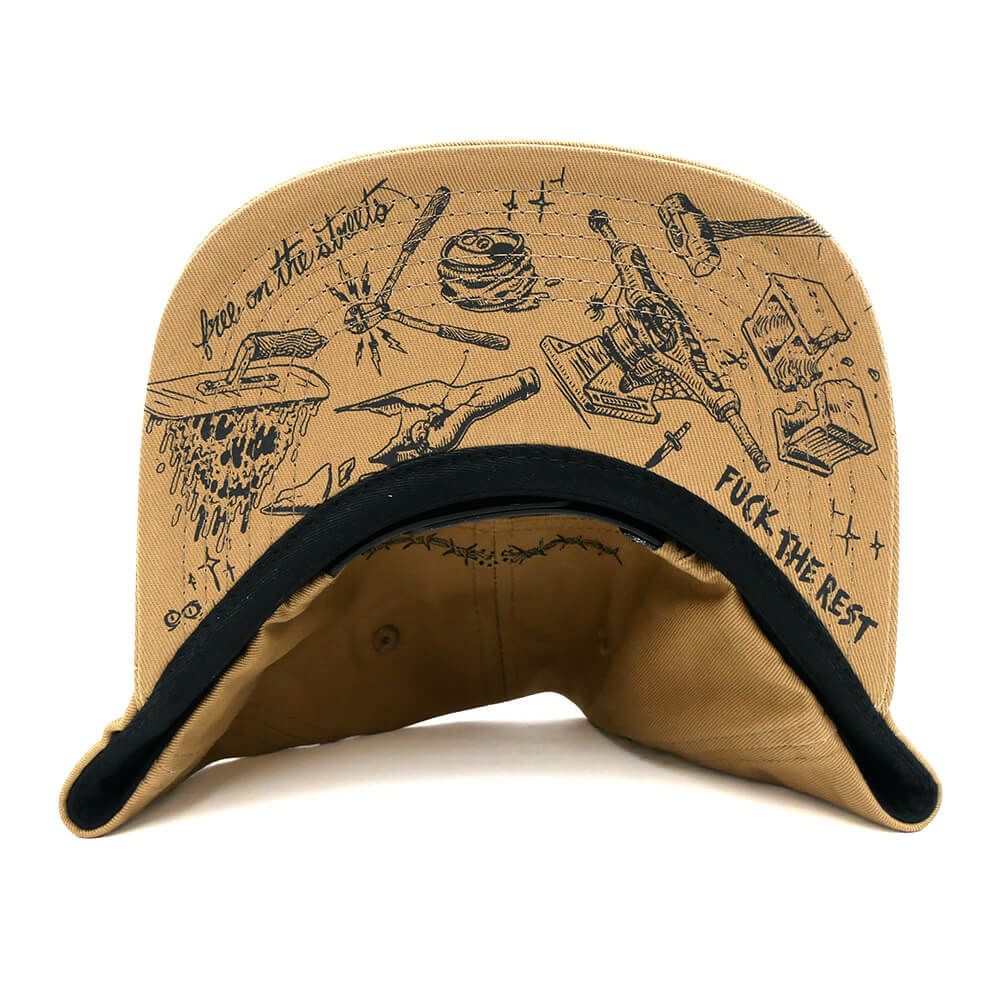  INDEPENDENT CAP インディペンデント キャップ BRATRUD NOTEBOOK SNAPBACK KHAKI スケートボード スケボー 5