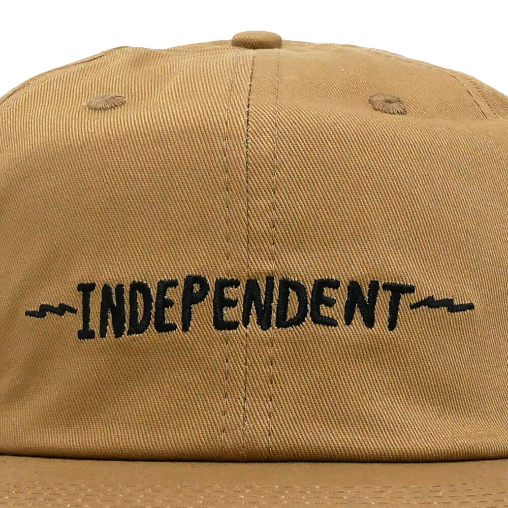  INDEPENDENT CAP インディペンデント キャップ BRATRUD NOTEBOOK SNAPBACK KHAKI スケートボード スケボー 6
