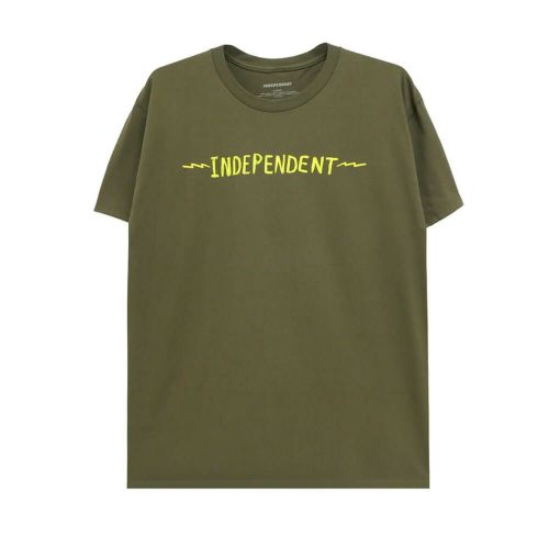  INDEPENDENT T-SHIRT インディペンデント Tシャツ BRATRUD NOTEBOOK OLIVE スケートボード スケボー 1