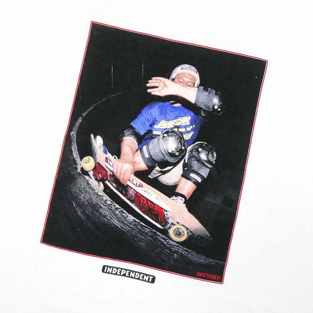  INDEPENDENT T-SHIRT インディペンデント Tシャツ DRESSEN TURF PARK WHITE スケートボード スケボー 1