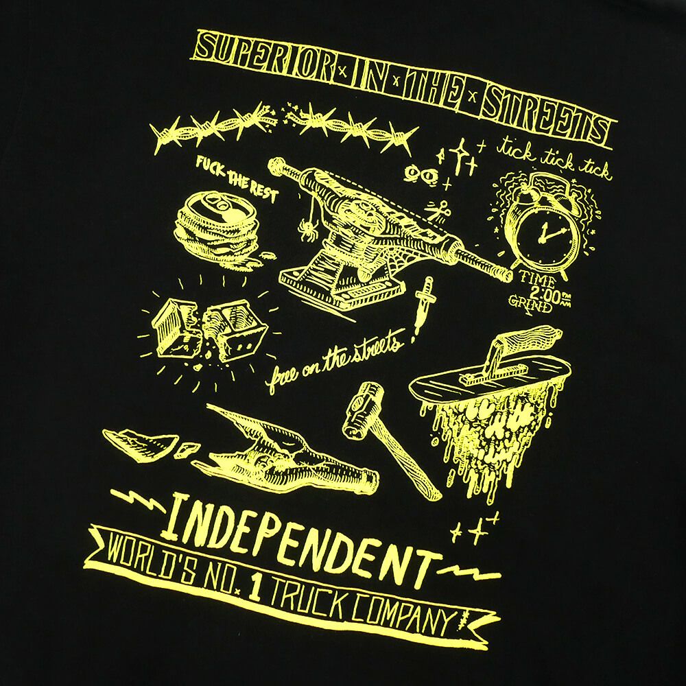  INDEPENDENT HOOD インディペンデント パーカー BRATRUD NOTEBOOK ZIP BLACK スケートボード スケボー 5