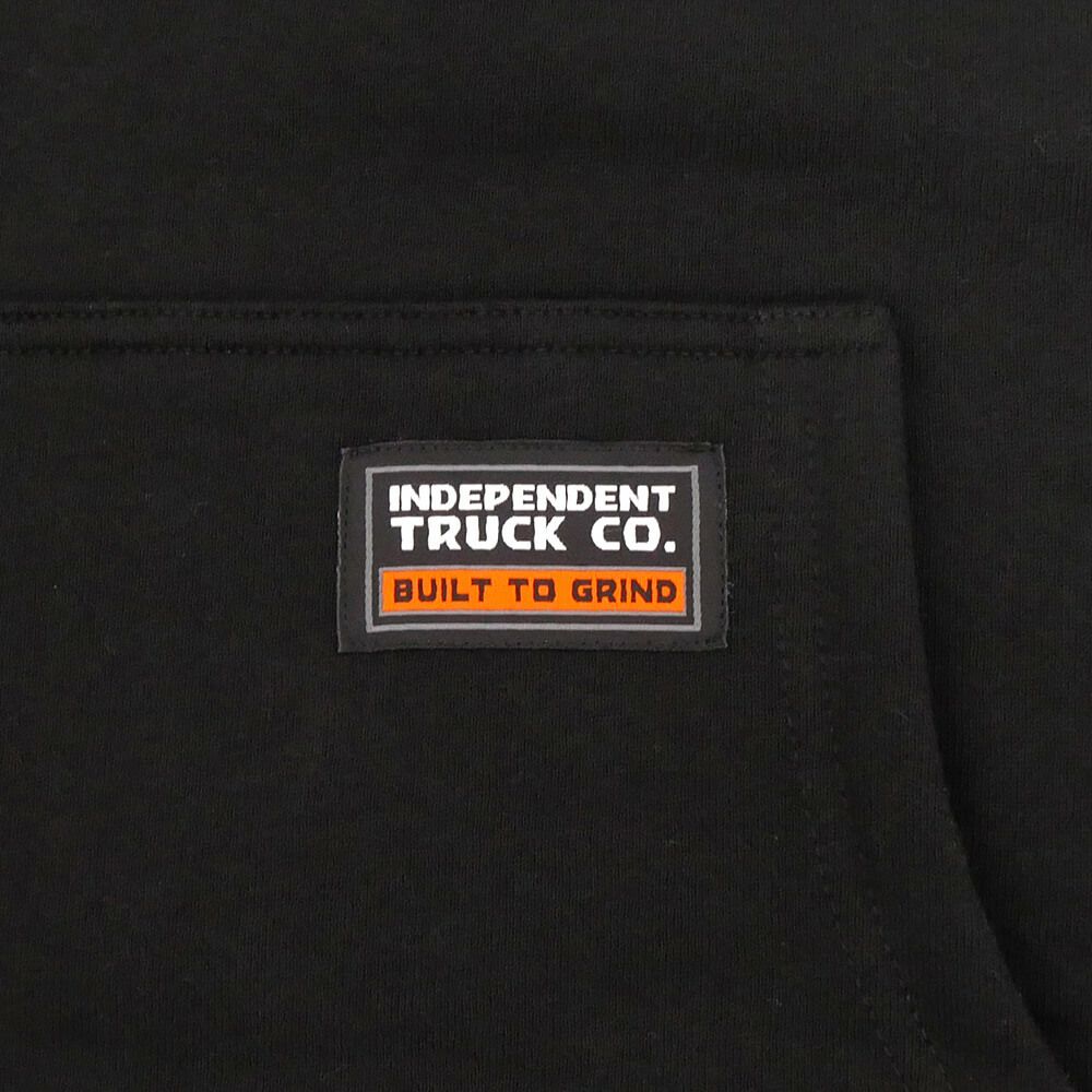  INDEPENDENT HOOD インディペンデント パーカー BAR LOGO REFLECTIVE BLACK スケートボード スケボー 2