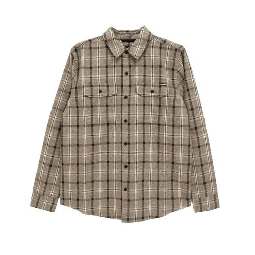  INDEPENDENT LONG SLEEVE インディペンデント 長袖シャツ BELMONT FLANNEL SHIRTS CONCRETE スケートボード スケボー 