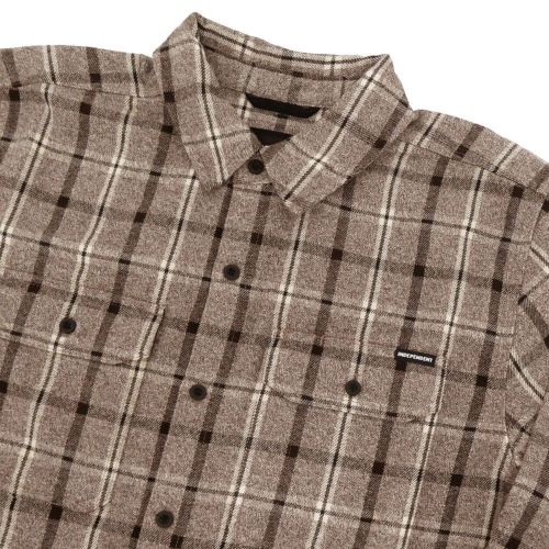  INDEPENDENT LONG SLEEVE インディペンデント 長袖シャツ BELMONT FLANNEL SHIRTS CONCRETE スケートボード スケボー 1