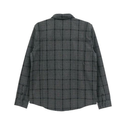  INDEPENDENT LONG SLEEVE インディペンデント 長袖シャツ BELMONT FLANNEL SHIRTS BLACK/GREY スケートボード スケボー 4