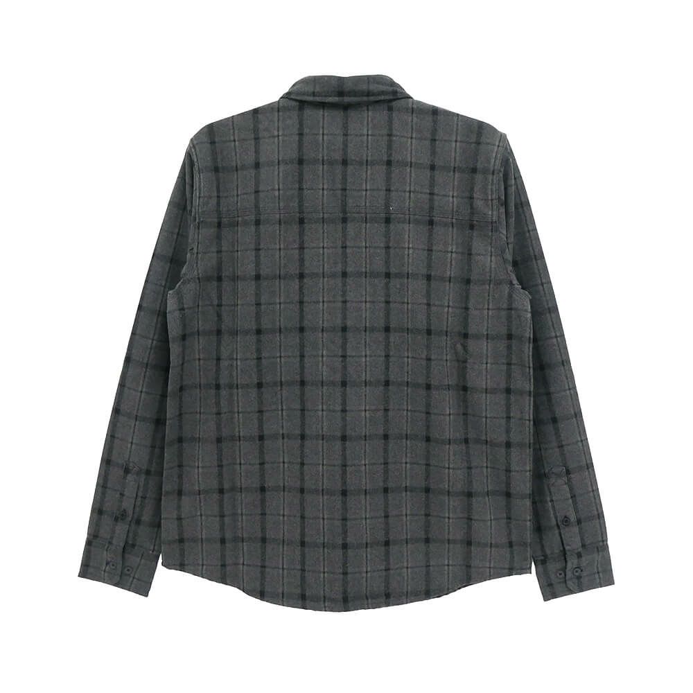  INDEPENDENT LONG SLEEVE インディペンデント 長袖シャツ BELMONT FLANNEL SHIRTS BLACK/GREY スケートボード スケボー 4