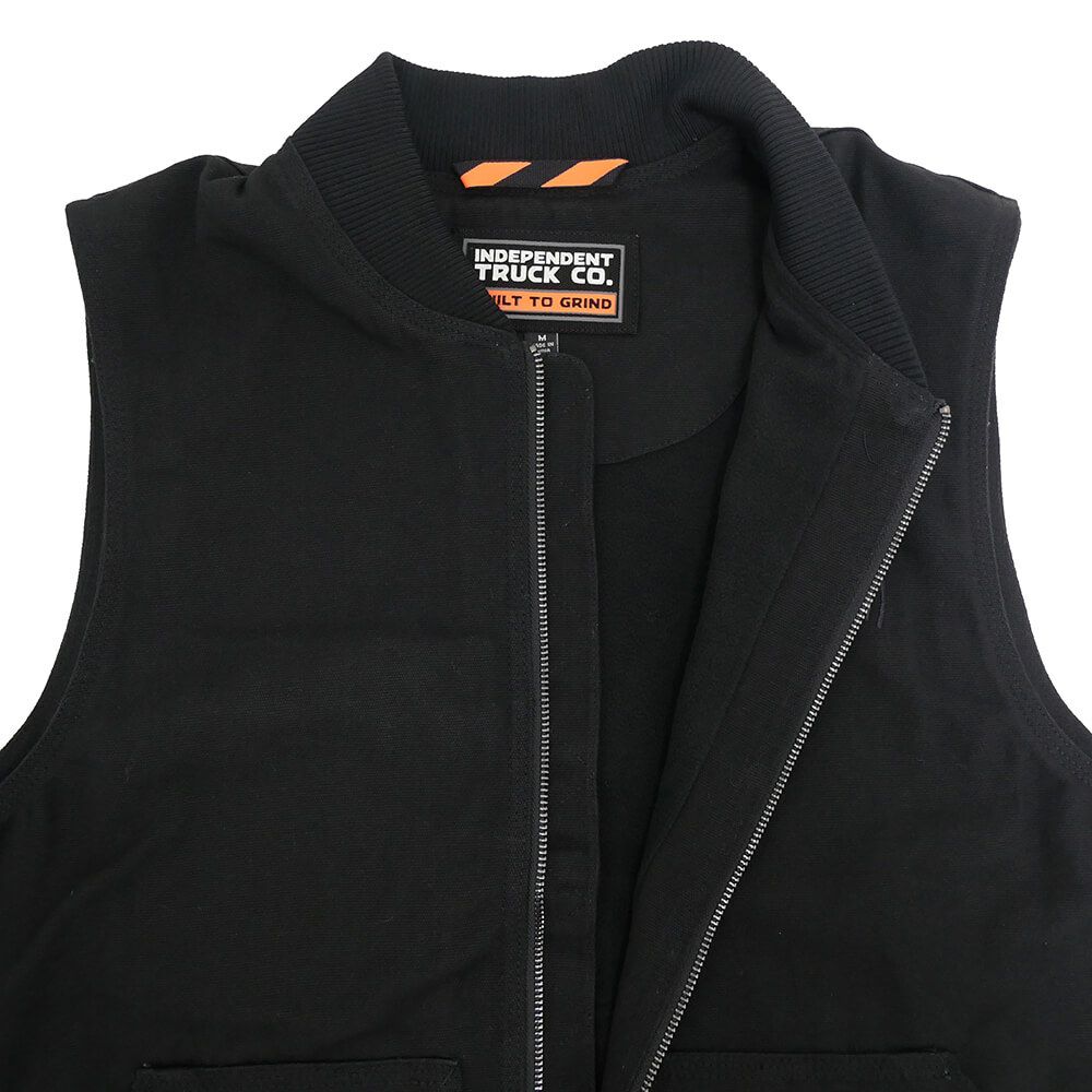  INDEPENDENT JACKET インディペンデント ジャケット BUILT TO GRIND VEST BLACK スケートボード スケボー 3