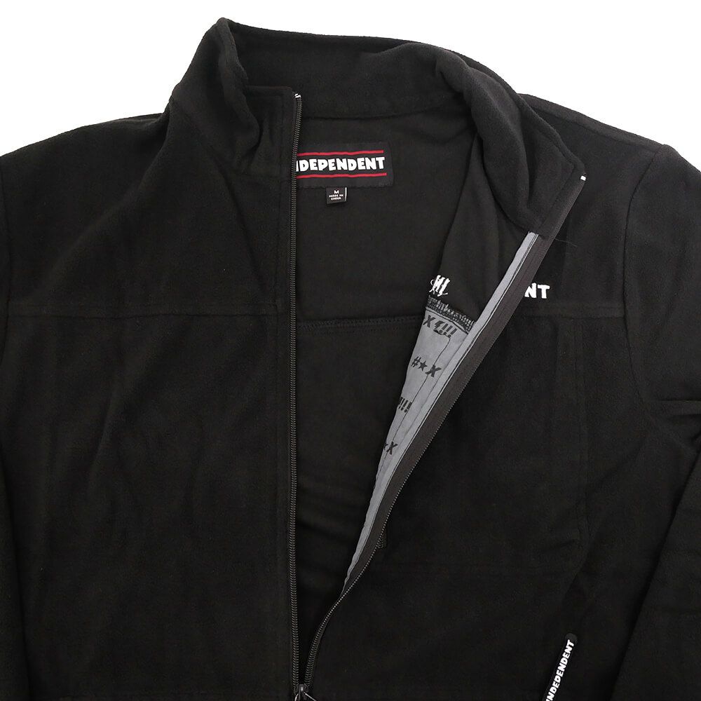  INDEPENDENT JACKET インディペンデント ジャケット BTG FLEECE BLACK スケートボード スケボー 2