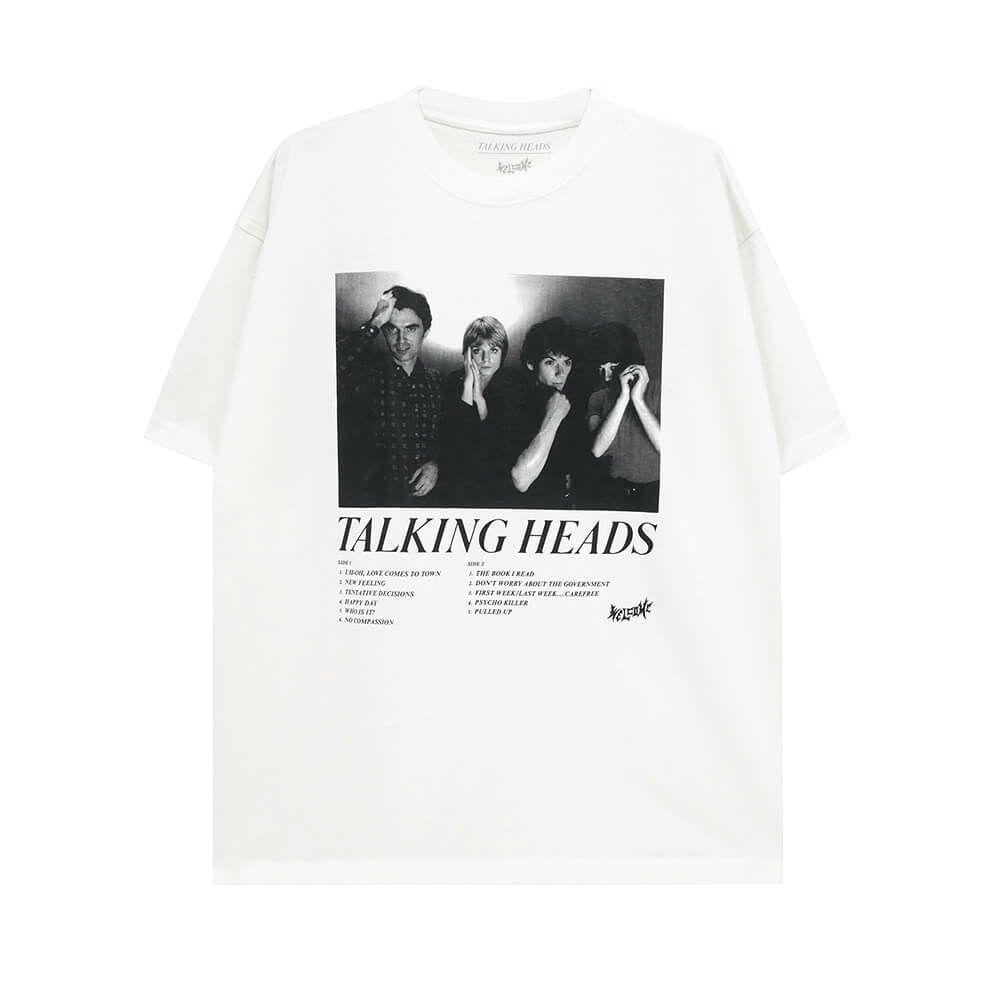 WELCOME T-SHIRT ウェルカム Tシャツ TALKING HEADS x WELCOME TRACK LIST WHITE スケートボード スケボー 