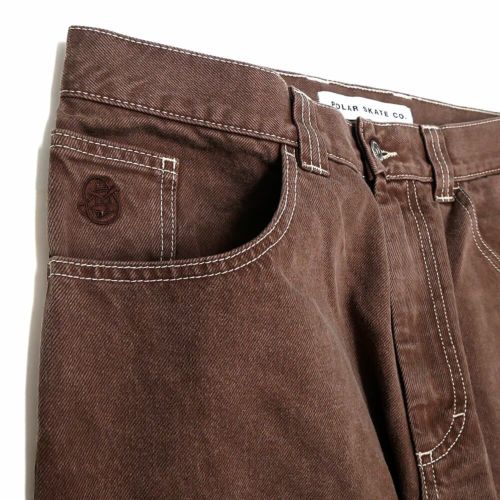 POLAR JEANS ポーラー パンツ ジーンズ 93! DENIM BROWN STONE スケートボード スケボー 1