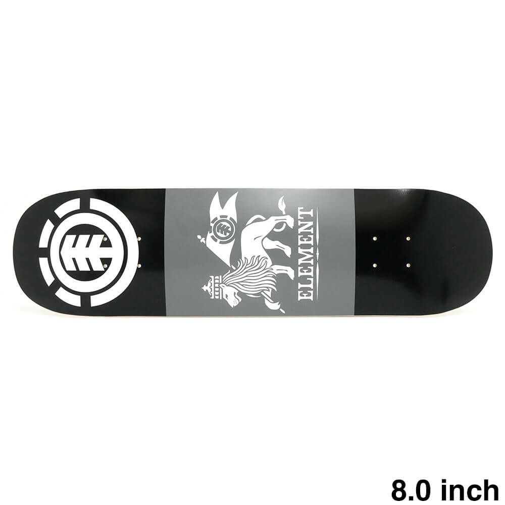 ELEMENT DECK エレメント デッキ TEAM LION BLACK 8.0 スケートボード スケボー 1
