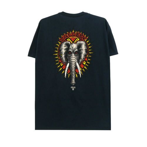POWELL PERALTA T-SHIRT パウエルペラルタ Tシャツ MIKE VALLELY ELEPHANT BLACK スケートボード スケボー 