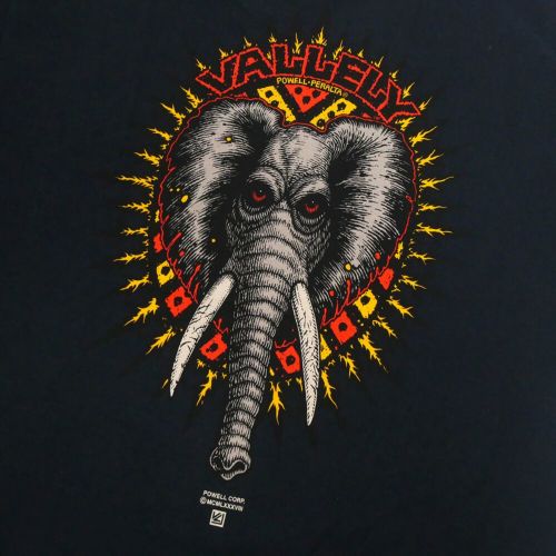 POWELL PERALTA T-SHIRT パウエルペラルタ Tシャツ MIKE VALLELY ELEPHANT BLACK スケートボード スケボー 3