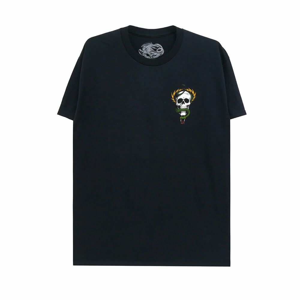 POWELL PERALTA T-SHIRT パウエルペラルタ Tシャツ McGILL SKULL & SNAKE BLACK スケートボード スケボー 1