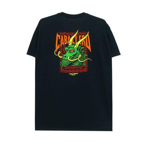 POWELL PERALTA T-SHIRT パウエルペラルタ Tシャツ CABALLERO STREET DRAGON BLACK スケートボード スケボー 