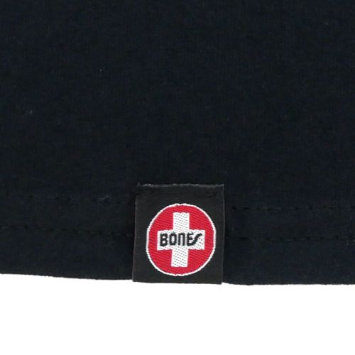 BONES T-SHIRT ボーンズ Tシャツ SWISS OG CIRCLE BLACK スケートボード スケボー 2