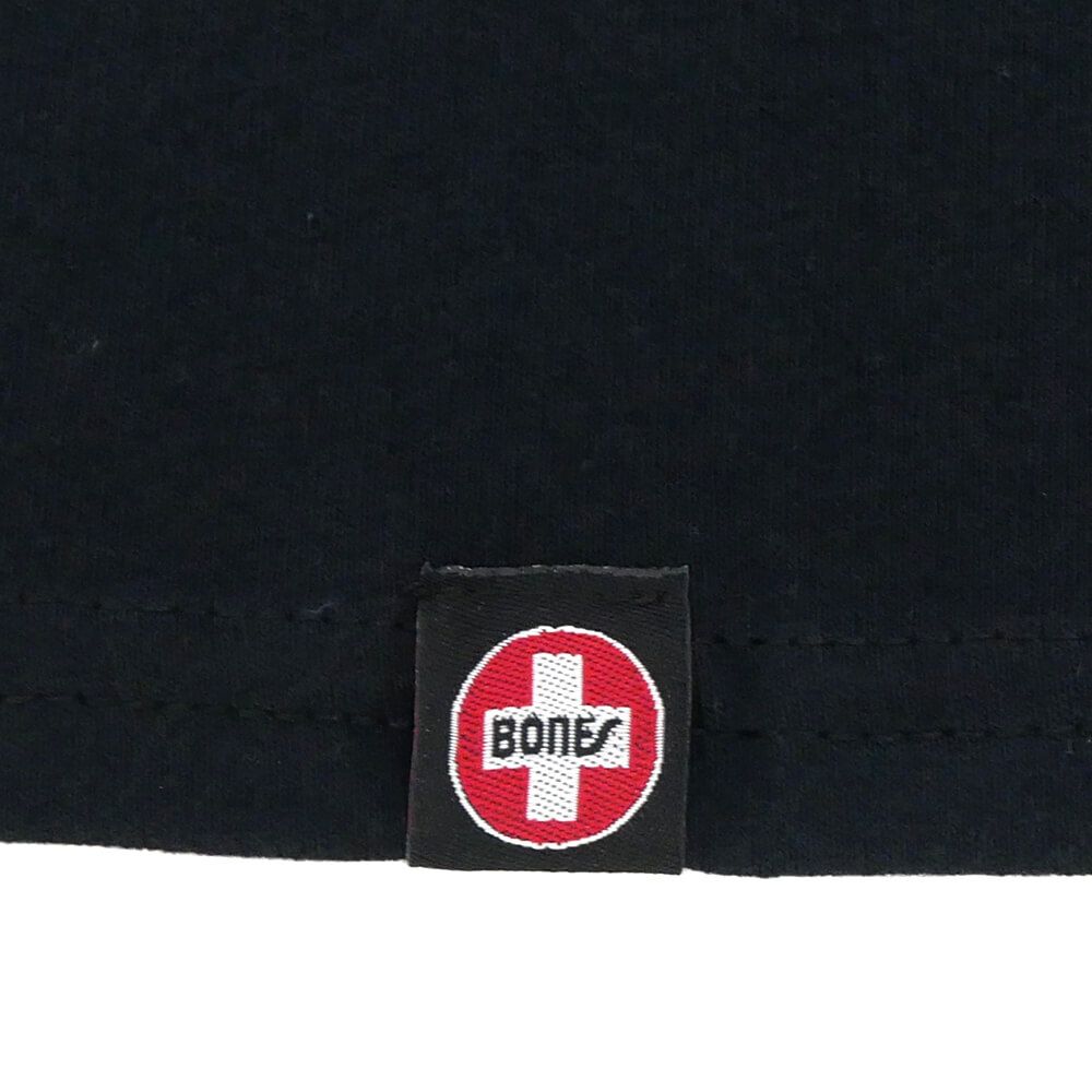 BONES T-SHIRT ボーンズ Tシャツ SWISS OG CIRCLE BLACK スケートボード スケボー 2