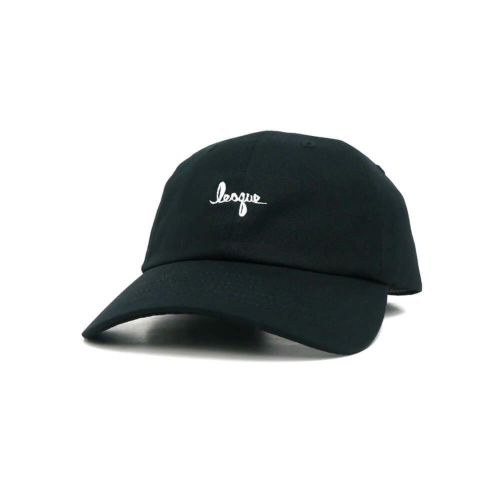 LESQUE CAP レスケ キャップ COTTON TWILL LOW BLACK スケートボード スケボー 
