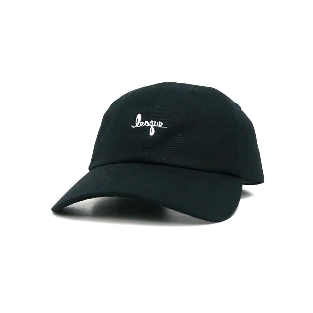 LESQUE CAP レスケ キャップ COTTON TWILL LOW BLACK スケートボード スケボー 