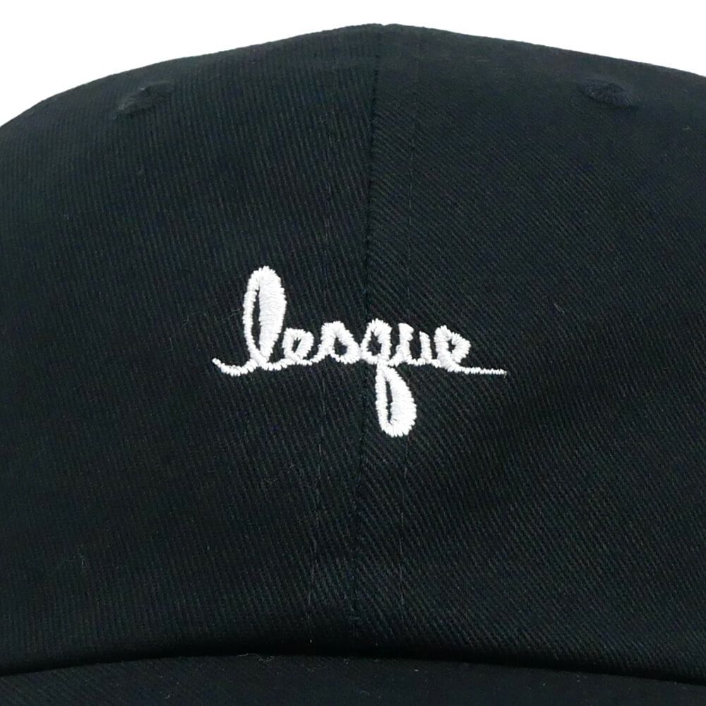 LESQUE CAP レスケ キャップ COTTON TWILL LOW BLACK スケートボード スケボー 4