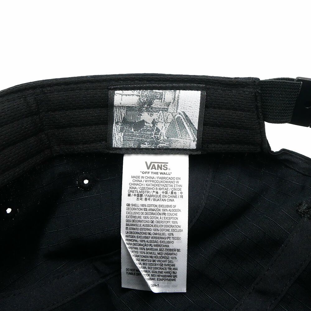 VANS CAP バンズ キャップ SKATE ATIBA HAZE 5 PANEL BLACK（US企画） スケートボード スケボー 6