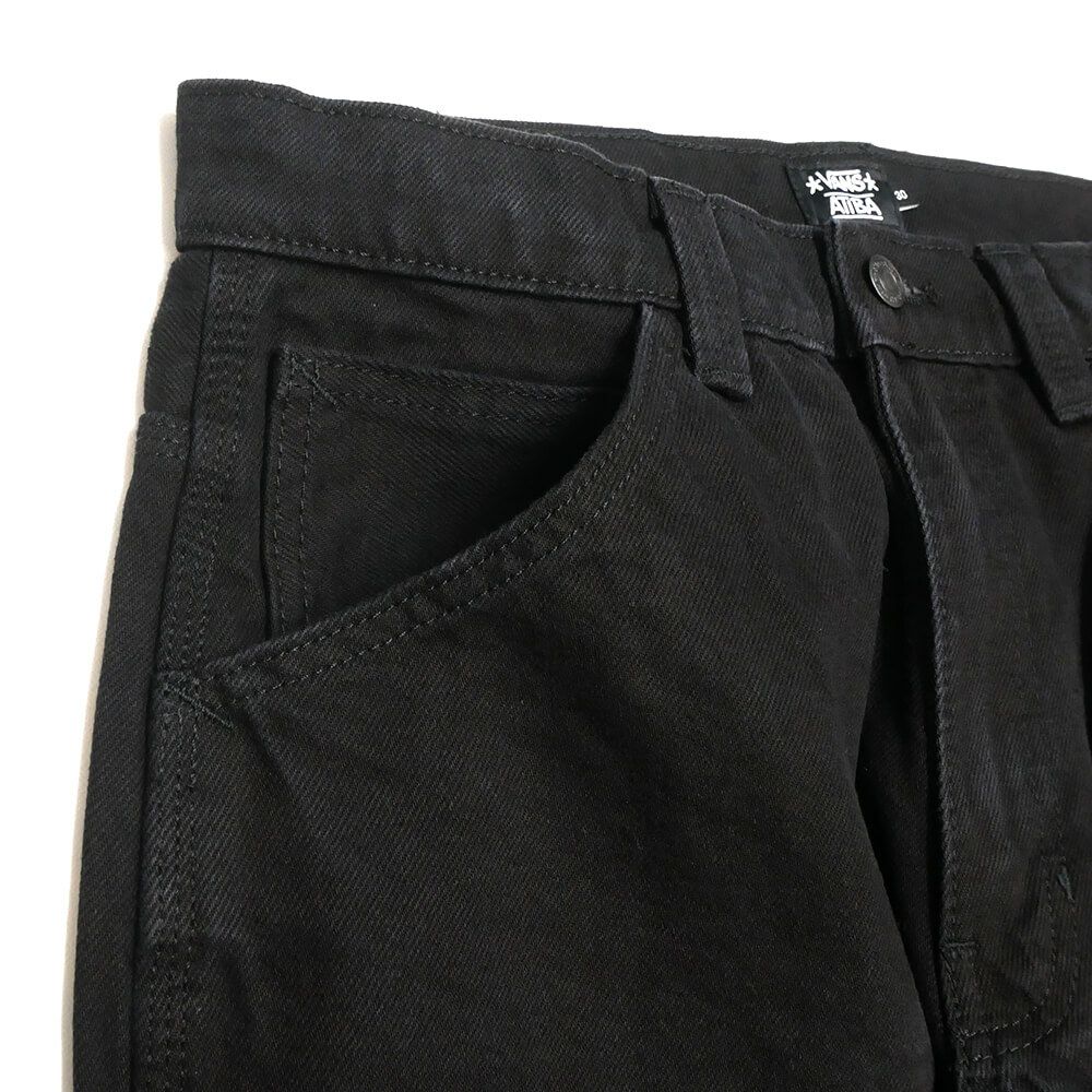 VANS JEANS バンズ パンツ ジーンズ SKATE CHECK-5 LOOSE DENIM BLACK（US企画） スケートボード スケボー 1