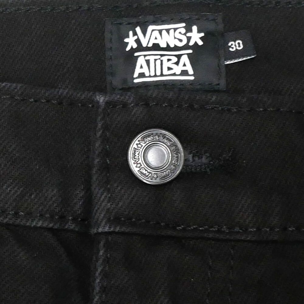 VANS JEANS バンズ パンツ ジーンズ SKATE CHECK-5 LOOSE DENIM BLACK（US企画） スケートボード スケボー 2