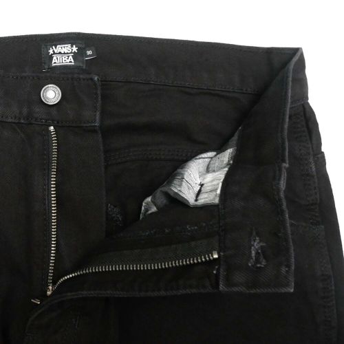 VANS JEANS バンズ パンツ ジーンズ SKATE CHECK-5 LOOSE DENIM BLACK（US企画） スケートボード スケボー 3