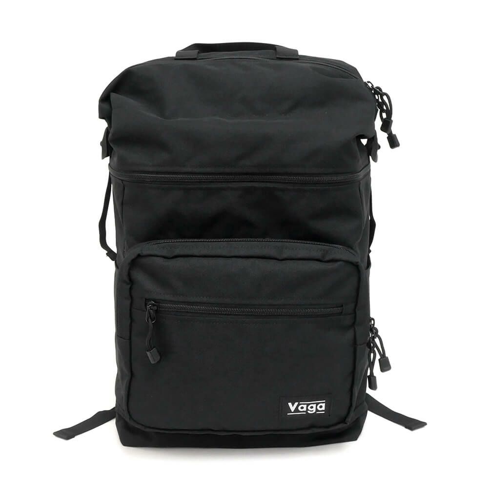 スケートボード収納可能 VAGA BACKPACK バガ バッグ バックパック リュック WEDGE XP BLACK スケートボード スケボー 1