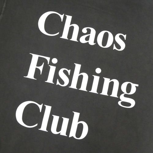 CHAOS FISHING CLUB HOOD カオスフィッシングクラブ パーカー LOGO PIGMENT INK BLACK スケートボード スケボー 3