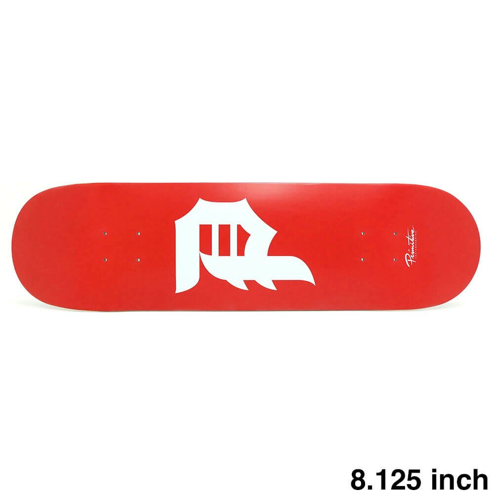 PRIMITIVE DECK プリミティブ デッキ TEAM DIRTY P CORE RED 8.125 スケートボード スケボー 1