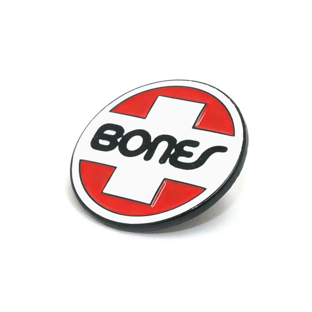 BONES BADGE ボーンズ バッジ SWISS OG CIRCLE LAPEL PIN スケートボード スケボー 1