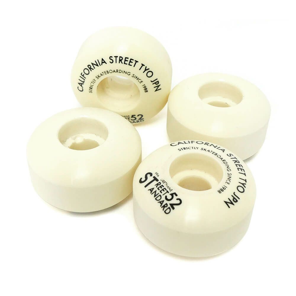 （アウトレット価格 4,400円 → 2,990円）CALIFORNIA STREET WHEEL カリフォルニアストリート ウィール STREET STANDARD 52mm 黄ばみ スケートボード スケボー　2