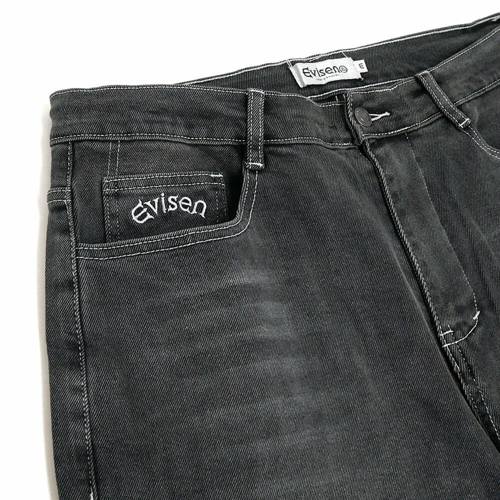 EVISEN JEANS エビセン パンツ ジーンズ ONE-UP BLACK スケートボード スケボー 1