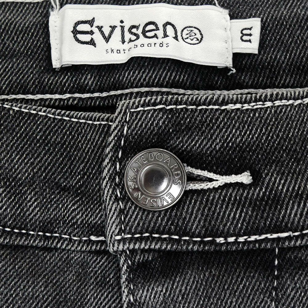 EVISEN JEANS エビセン パンツ ジーンズ ONE-UP BLACK スケートボード スケボー 3
