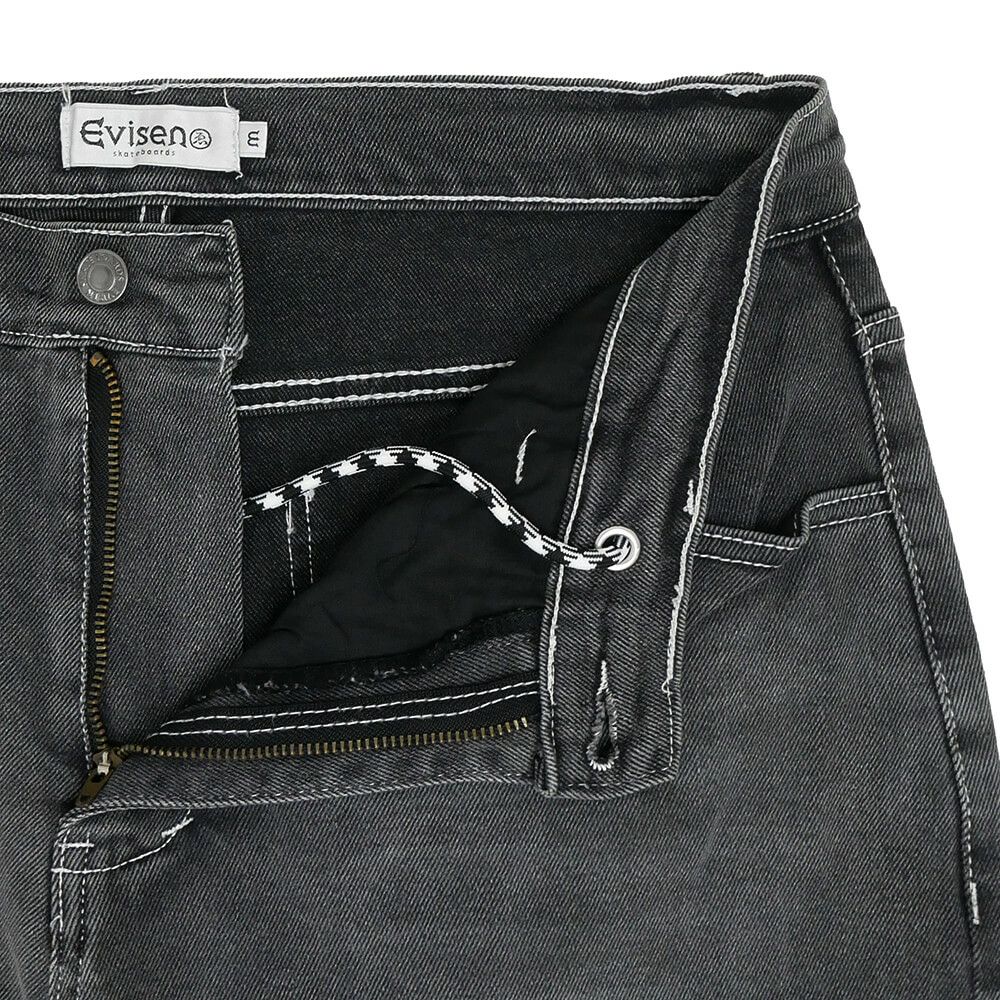 EVISEN JEANS エビセン パンツ ジーンズ ONE-UP BLACK スケートボード スケボー 4