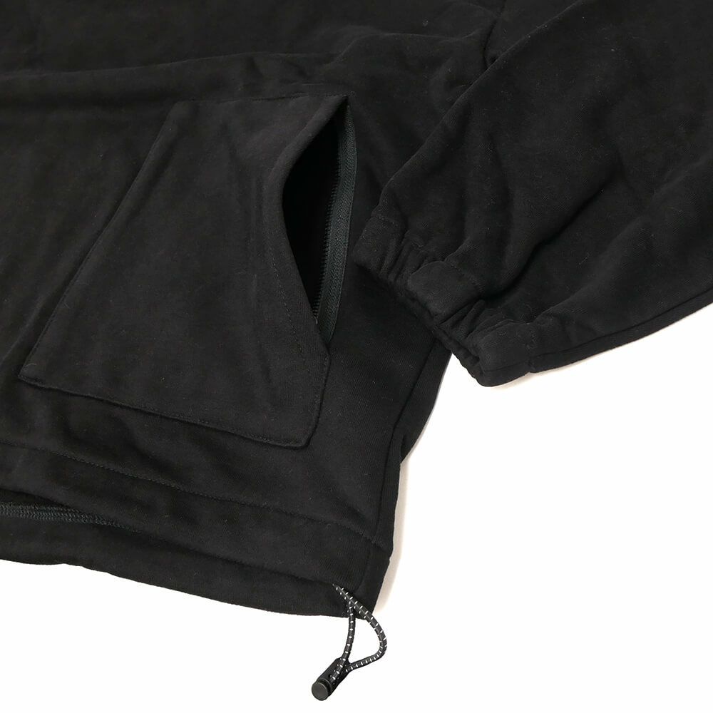 EVISEN CREW SWEAT エビセン トレーナー MIND LAND HALF ZIP BLACK スケートボード スケボー 4