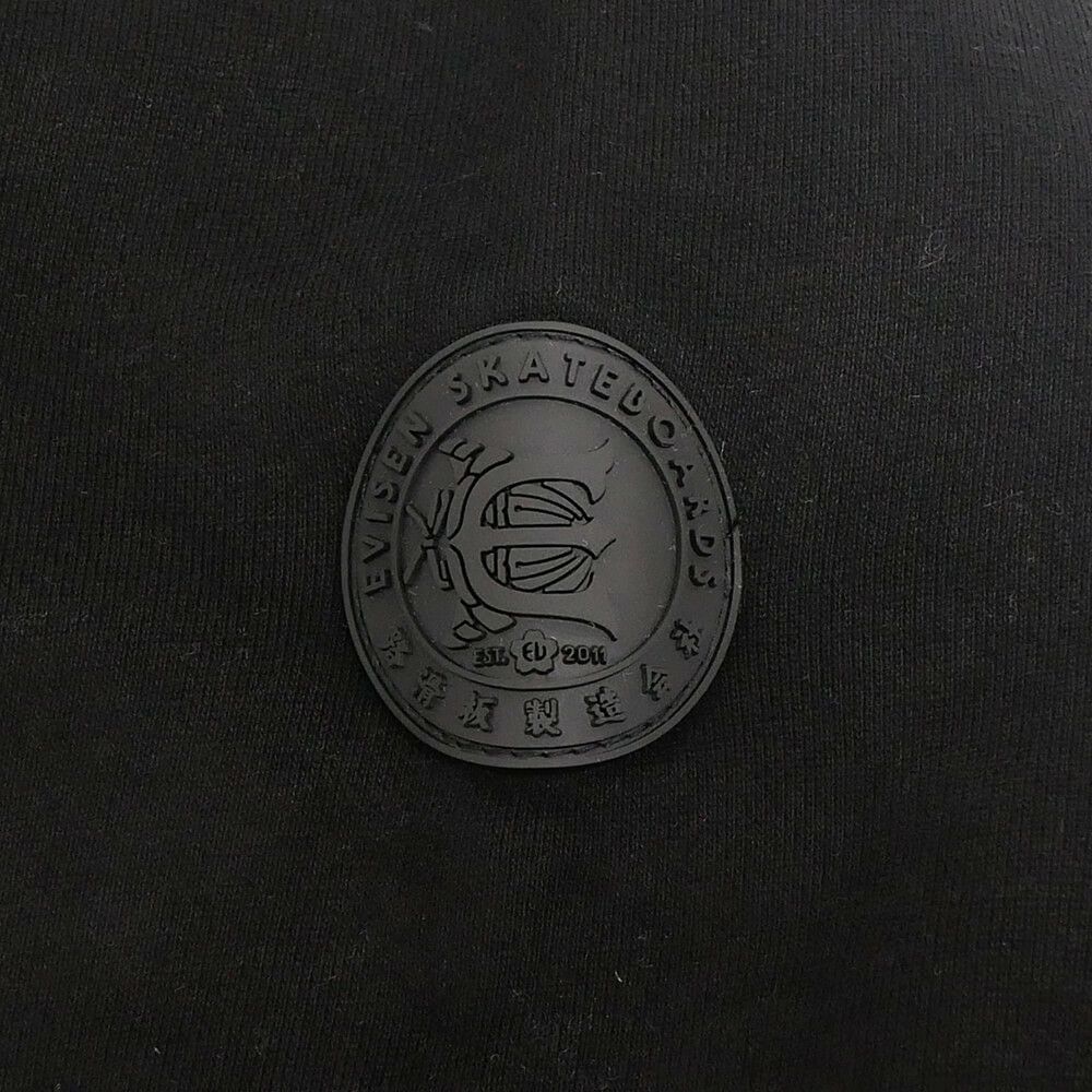 EVISEN CREW SWEAT エビセン トレーナー MIND LAND HALF ZIP BLACK スケートボード スケボー 6
