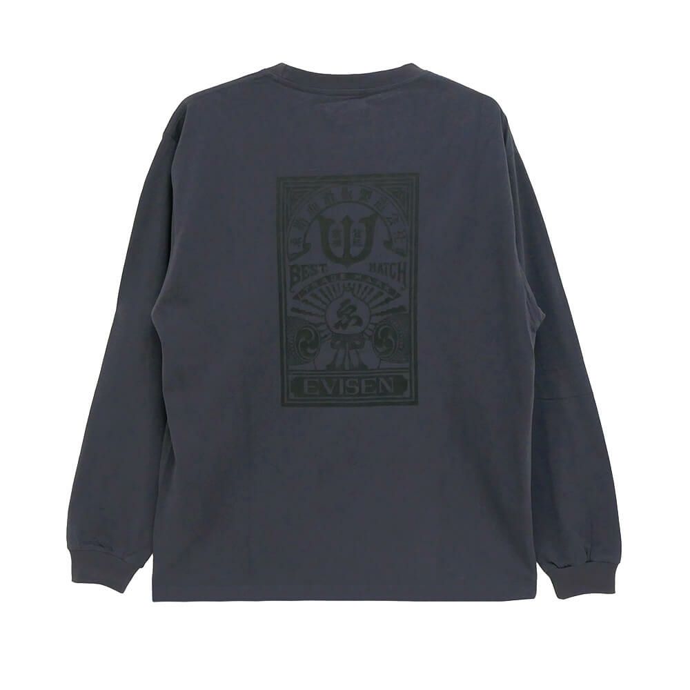 EVISEN LONG SLEEVE エビセン ロングスリーブTシャツ BEST MATCH POCKET CHARCOAL スケートボード スケボー 